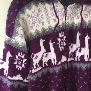 Ecuadorian Purple Alpaca Hoodie